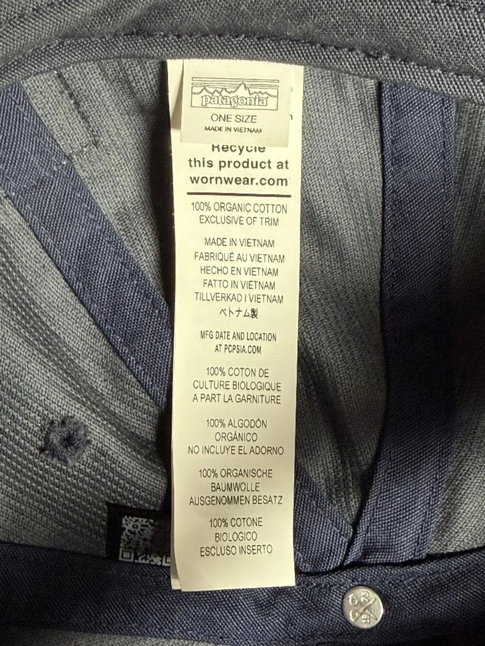 Patagonia Corduroy Cap Blue One Size